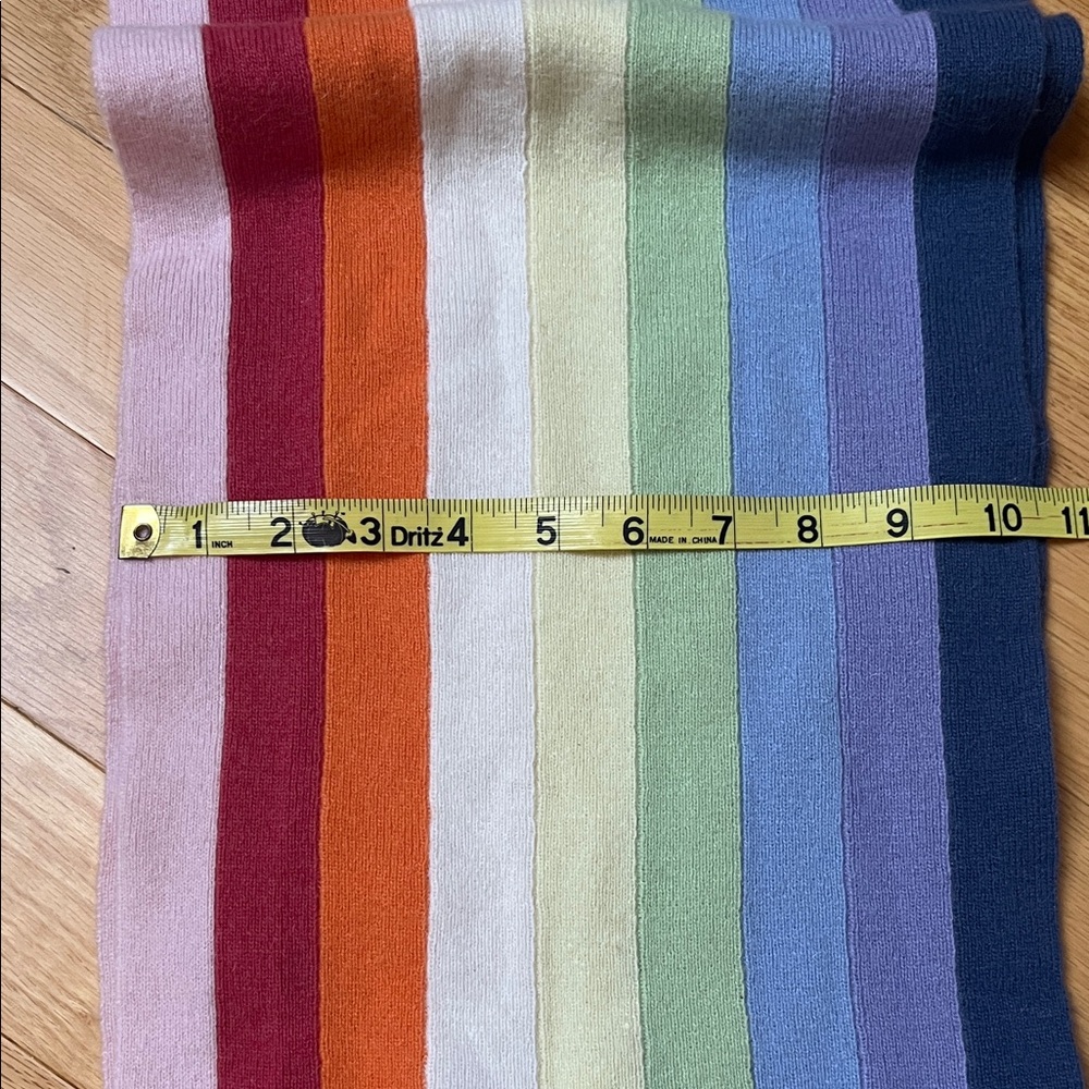 GAP Multicolor Striped Wool Knit Scarf - Picture 5 of 7